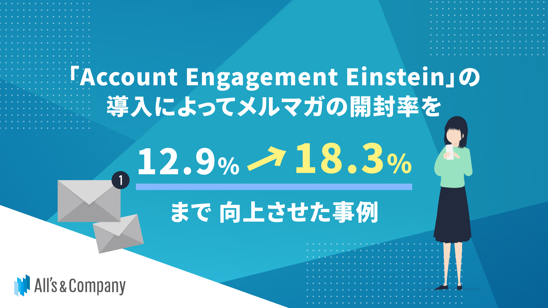 「Account Engagement Einstein」の導入によってメルマガの開封率を12.9%→18.3%に向上させた事例